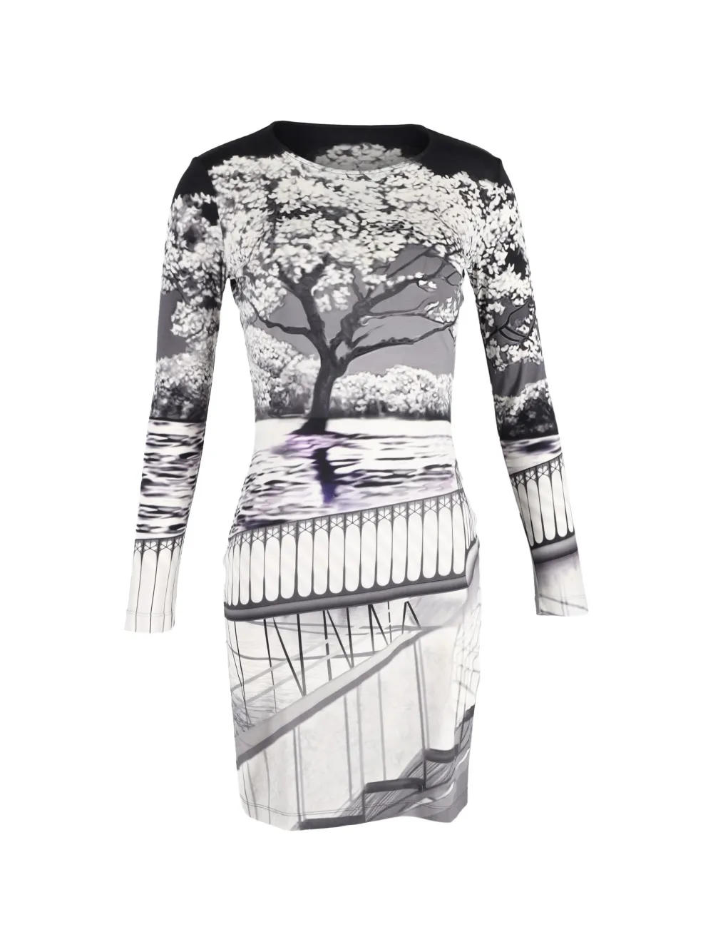 Mary Katrantzou printed bodycon dress - Bianco
