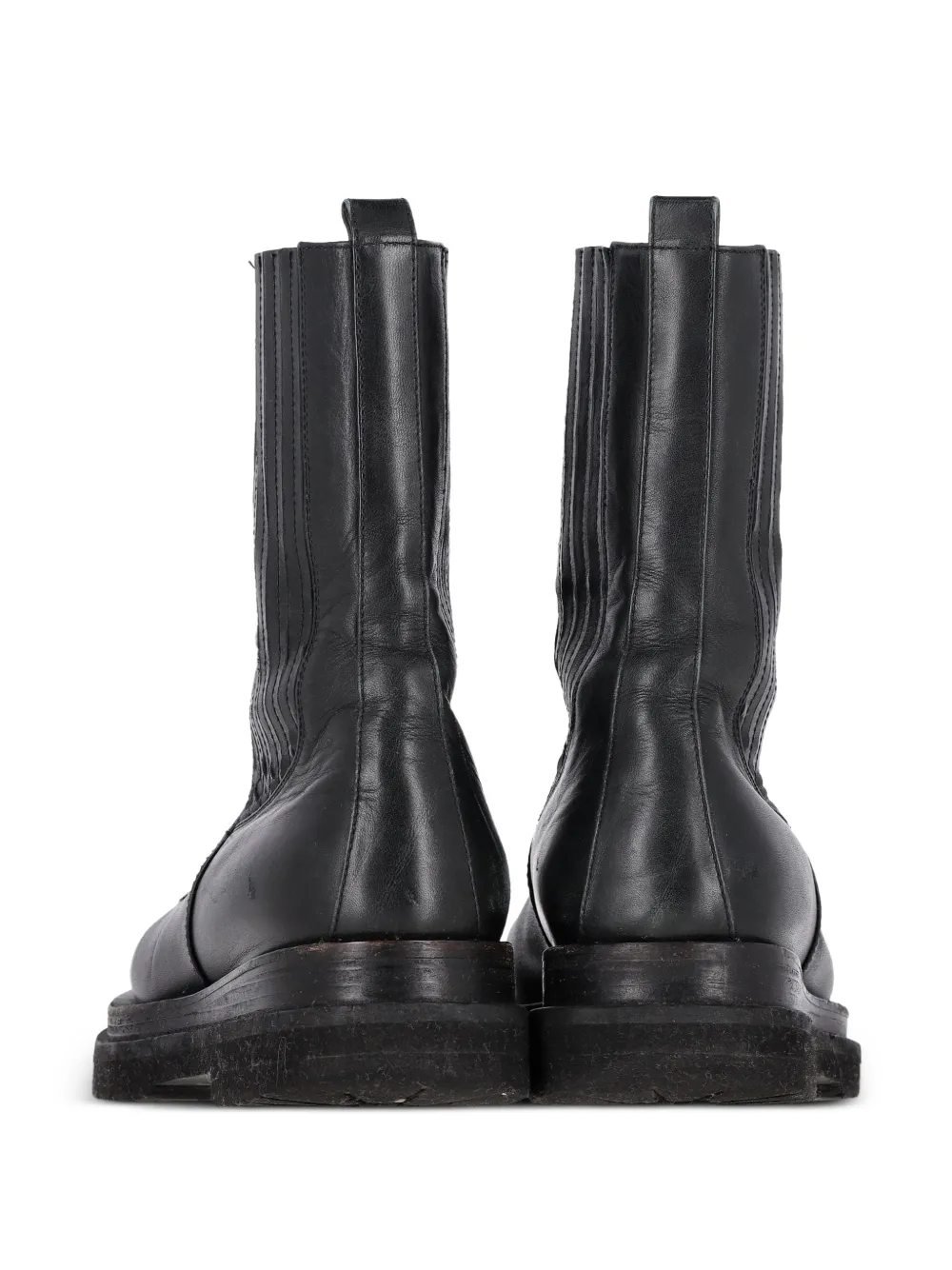 Leather Biker Boots