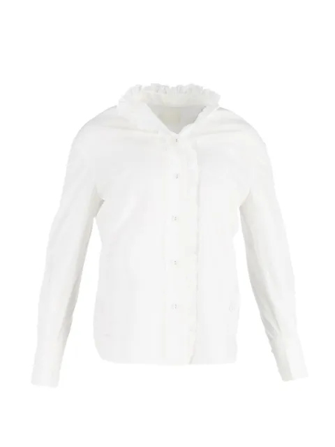 ERDEM camisa con botones y ribete de volantes