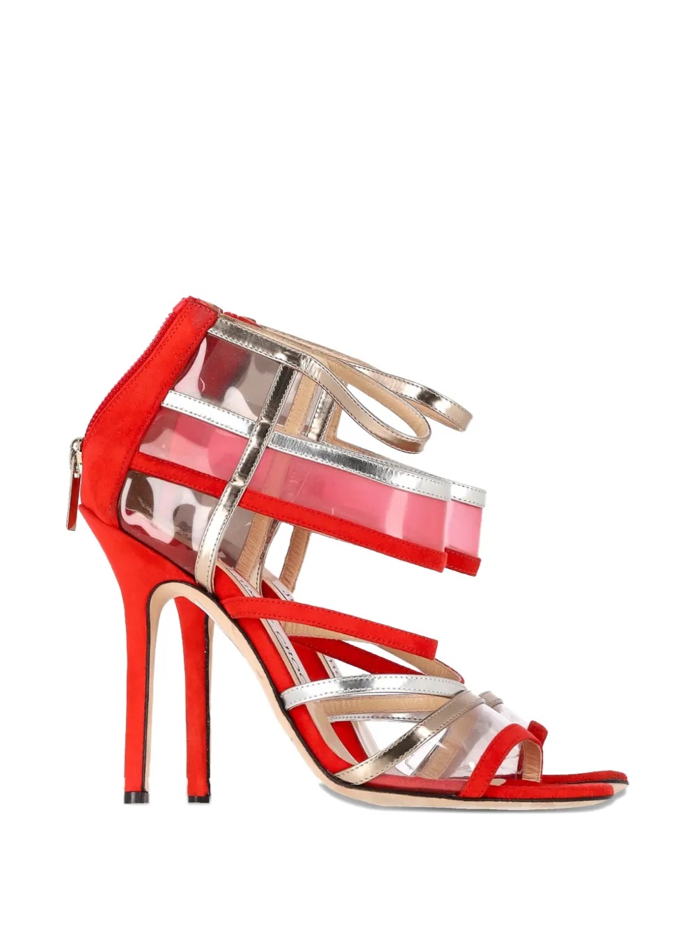 Jimmy Choo Pre-Owned Maitai suede sandals - Rosso