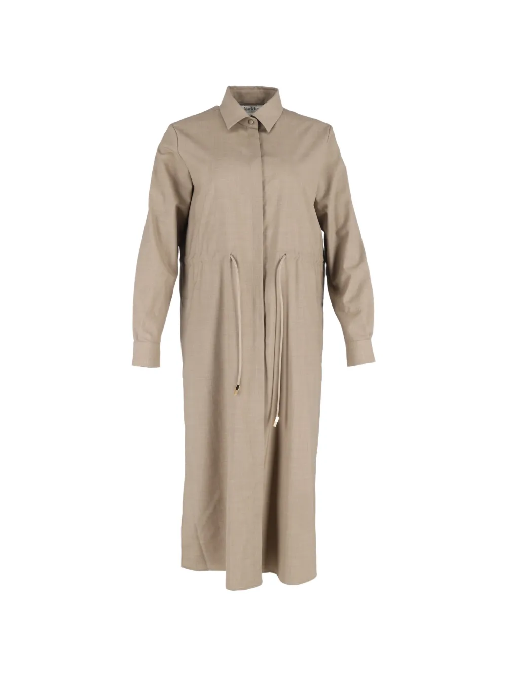Max Mara Monia buttoned midi dress - Toni neutri