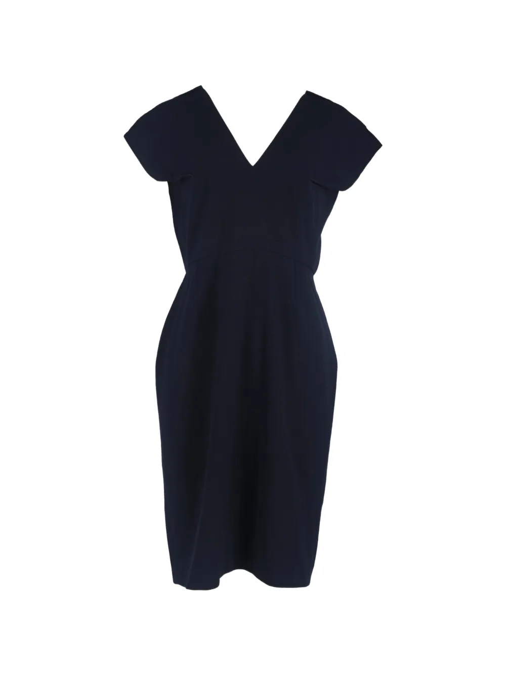 Roland Mouret v-neck knee-length dress - Blu