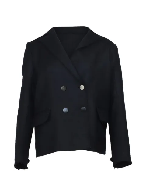 Helmut Lang Pre-Owned chamarra con efecto envejecido y doble botonadura