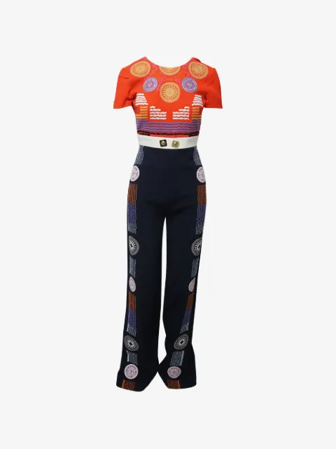 Peter Pilotto embroidered tartan jumpsuit