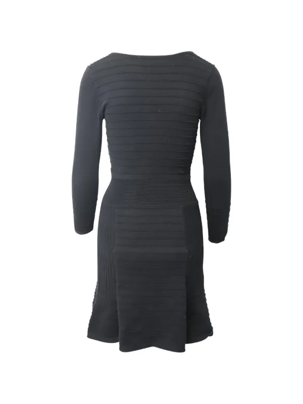 knee length dresses for ladies Sandro LONG Midi DRESS WITH LONG SLEEVES main image 1