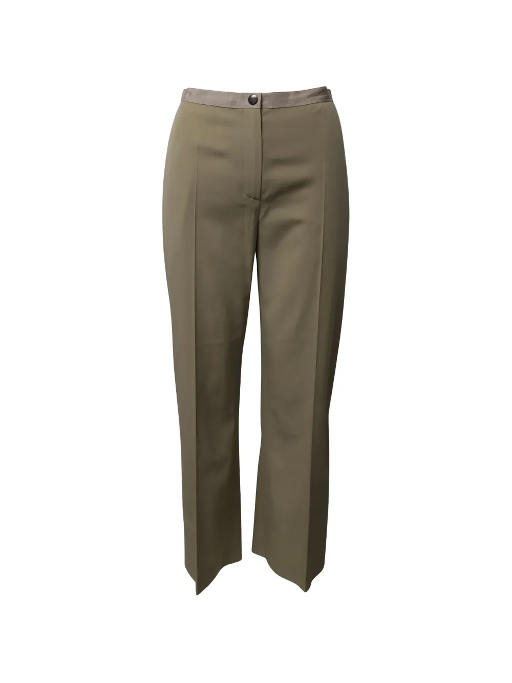 Lanvin Pre-Owned grosgrain-waist trousers - Toni neutri