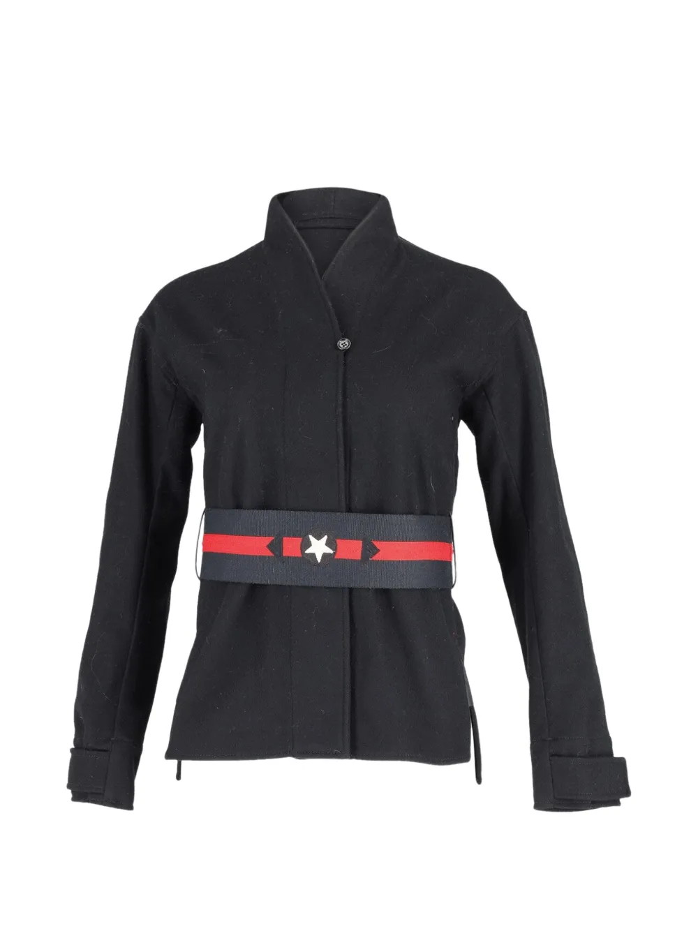 Prada Pre-Owned belted long-sleeve jacket - Nero