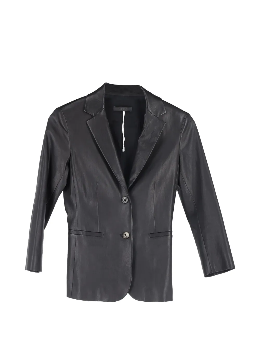 The Row Pre-Owned single-breasted leather jacket - Nero