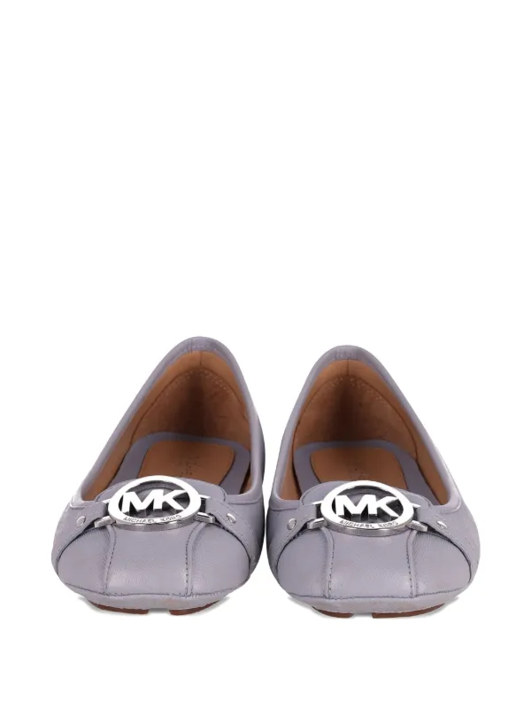 Michael Kors Vintage Fulton レザーフラットシューズ | ブルー 
