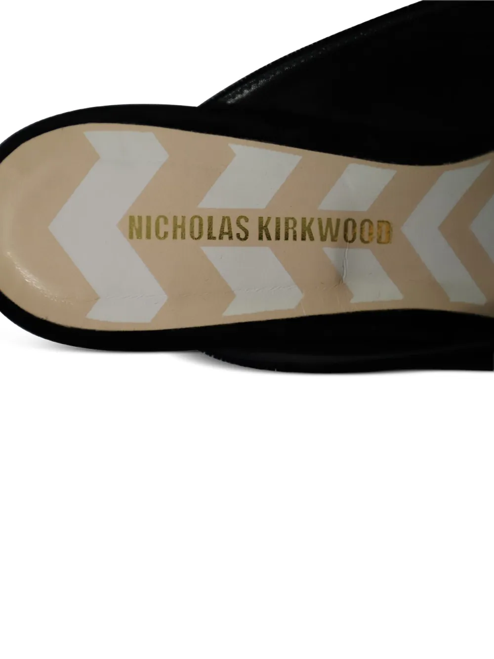 Metal-Applique Velvet Mules