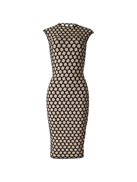 Alexander McQueen Pre-Owned Abito midi con intarsio 2013
