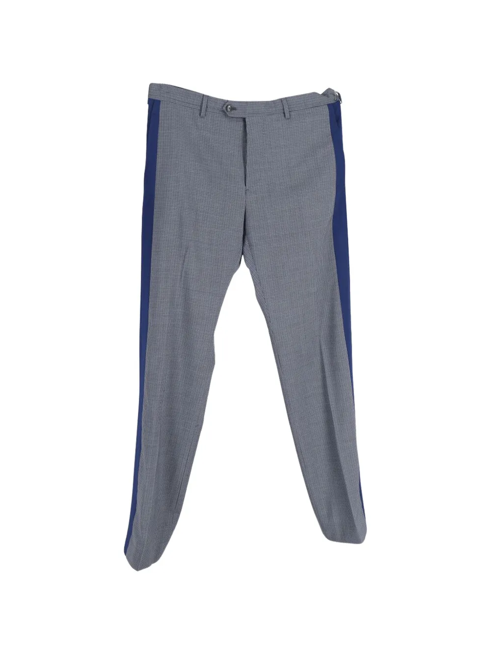 Valentino Garavani Pre-Owned tartan side-trim trousers - Grigio