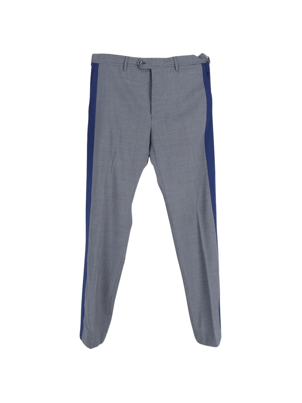 Valentino Garavani Pre-Owned tartan side-trim trousers - Grigio