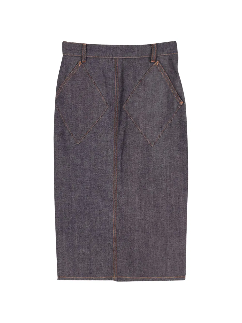 Balenciaga Pre-Owned denim midi skirt - Blu