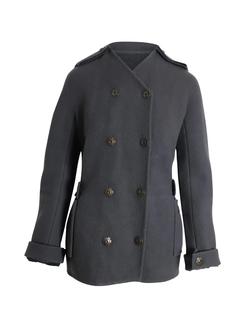 Lanvin Pre-Owned double-breasted wool coat - Grigio
