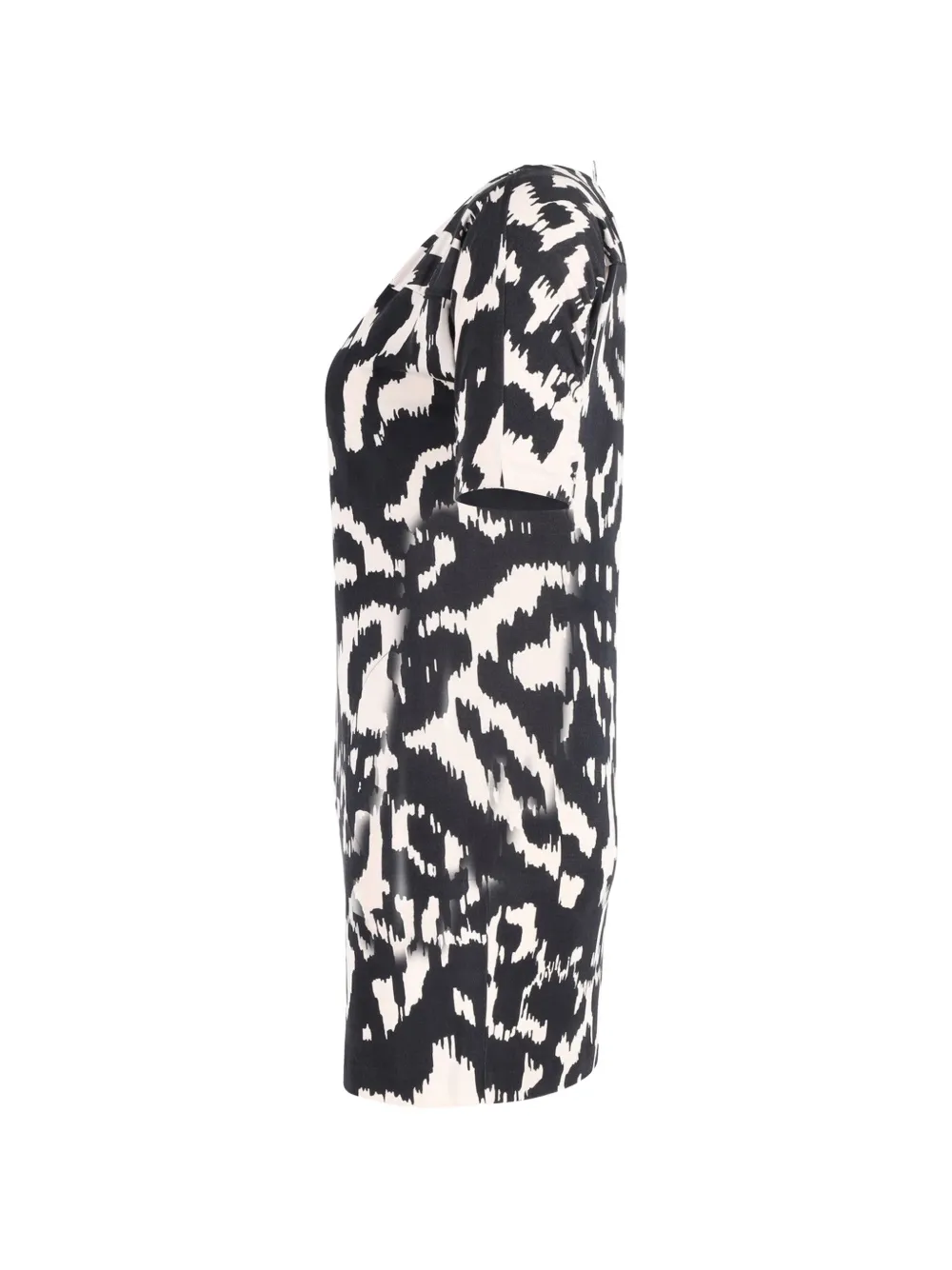 Zebra-Print Shift Dress