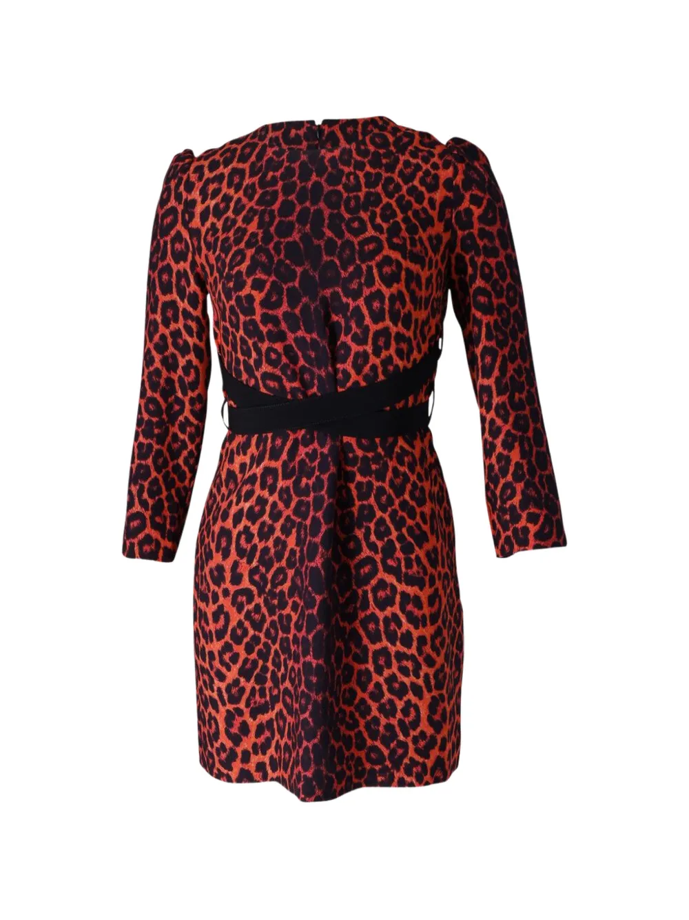 Victoria Beckham animal-print mini dress - Rosso