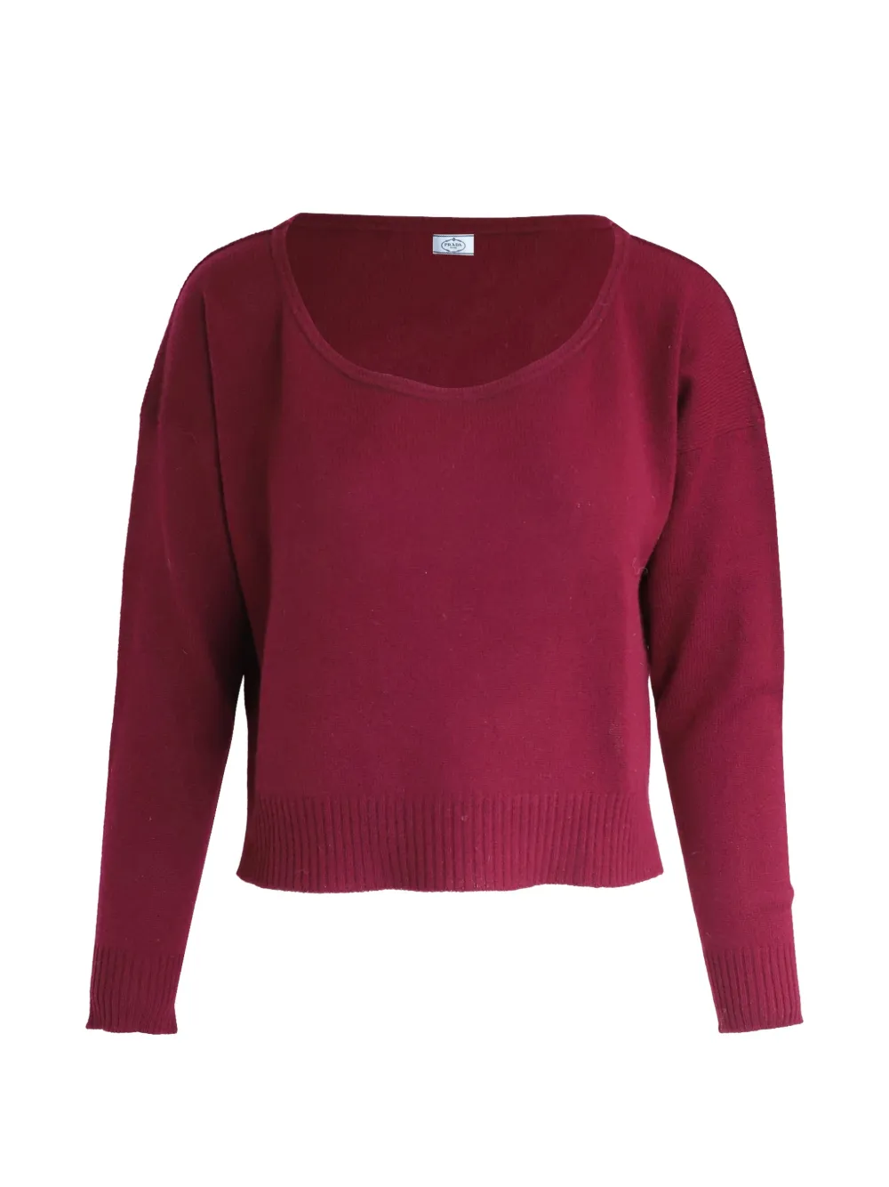 Prada Pre-Owned cropped round-neck top - Rosso