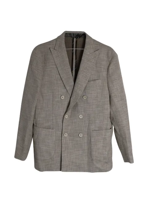 Etro Vintage textured double-breasted blazer