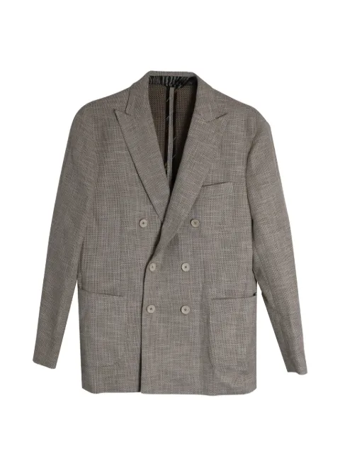 Etro Vintage textured double-breasted blazer