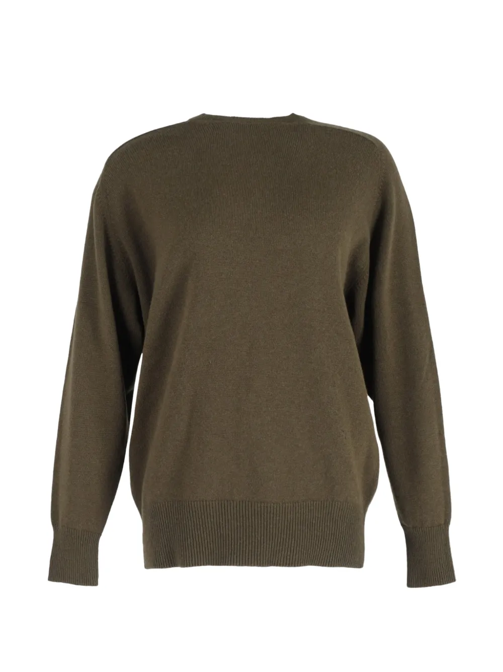 Victoria Beckham crew-neck knitted sweater - Verde