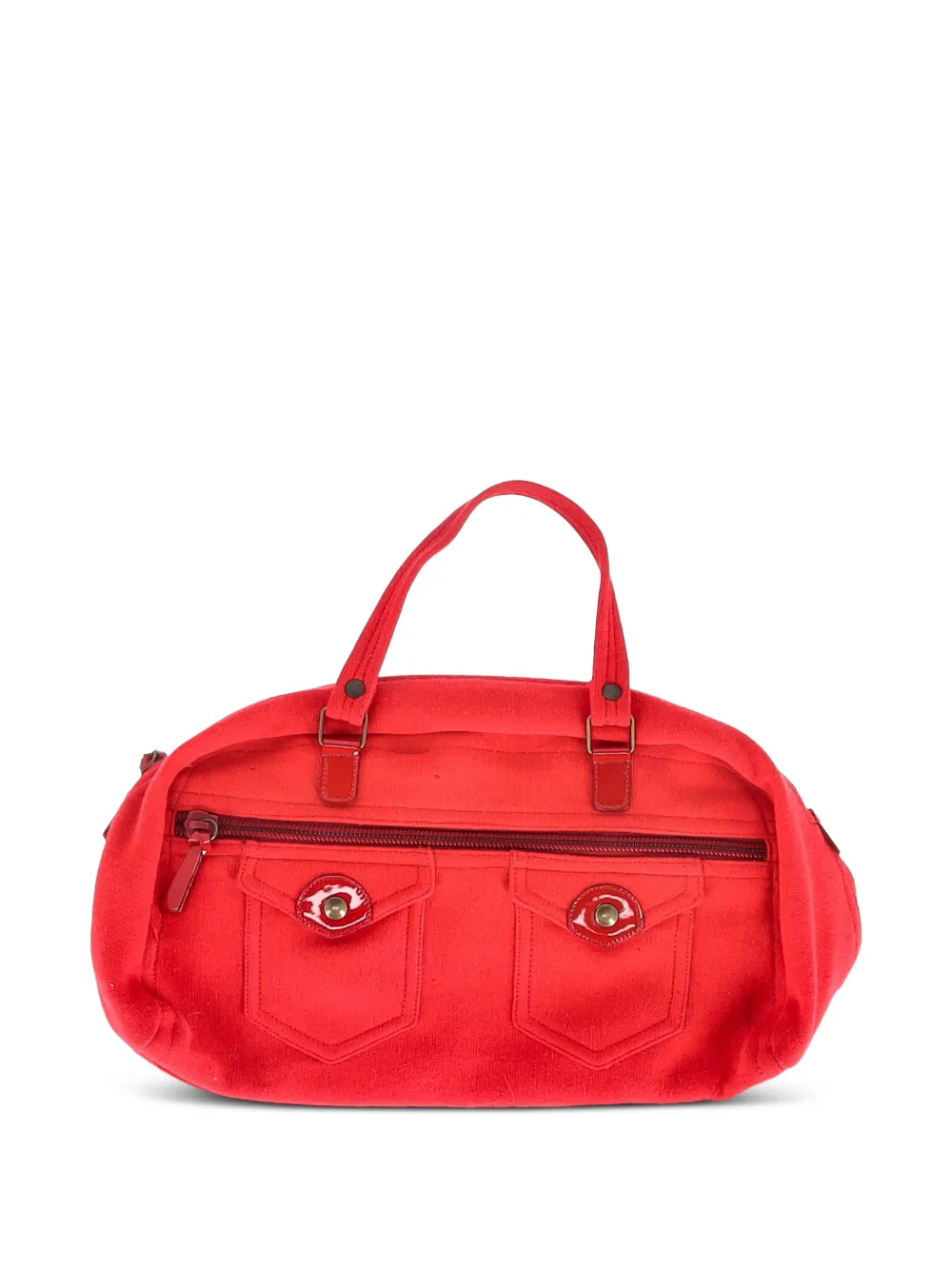 Miu Miu Pre-Owned flap-pocket tote bag - Rosso