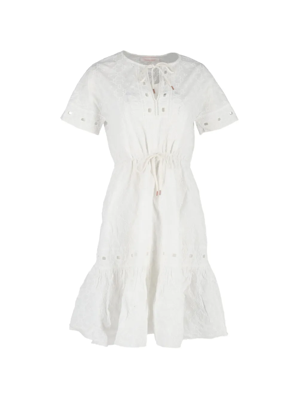 See By Chloé Vintage embroidered midi dress - Bianco