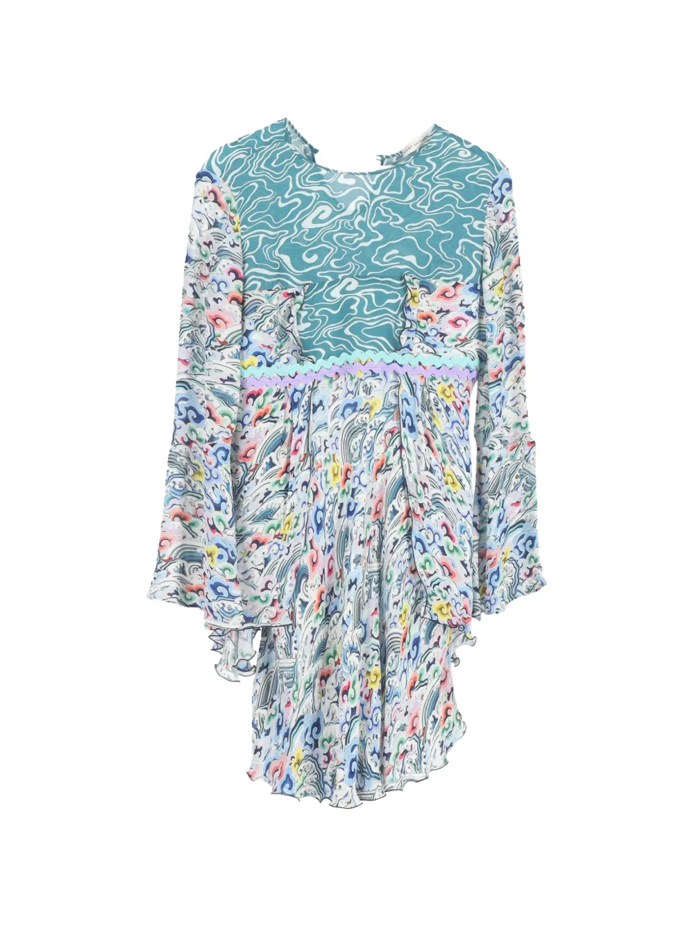 Ruffle Print Dress