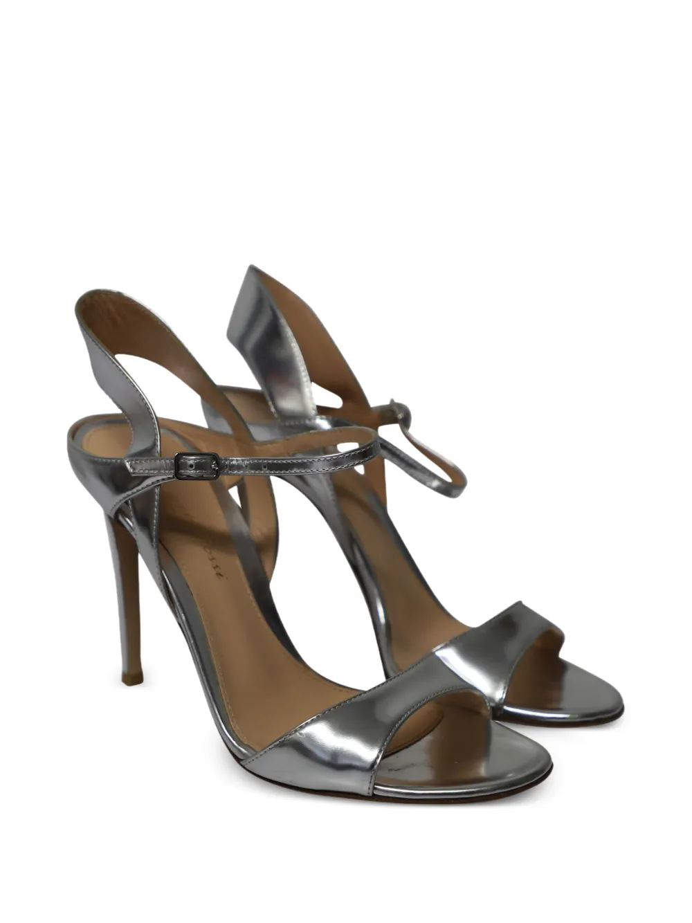  Gianvito Rossi Leather Sandals - Silver 