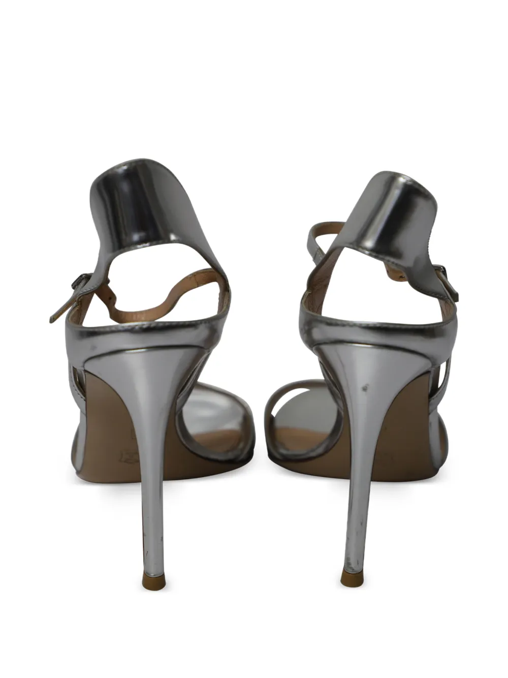  Gianvito Rossi Leather Sandals - Silver 