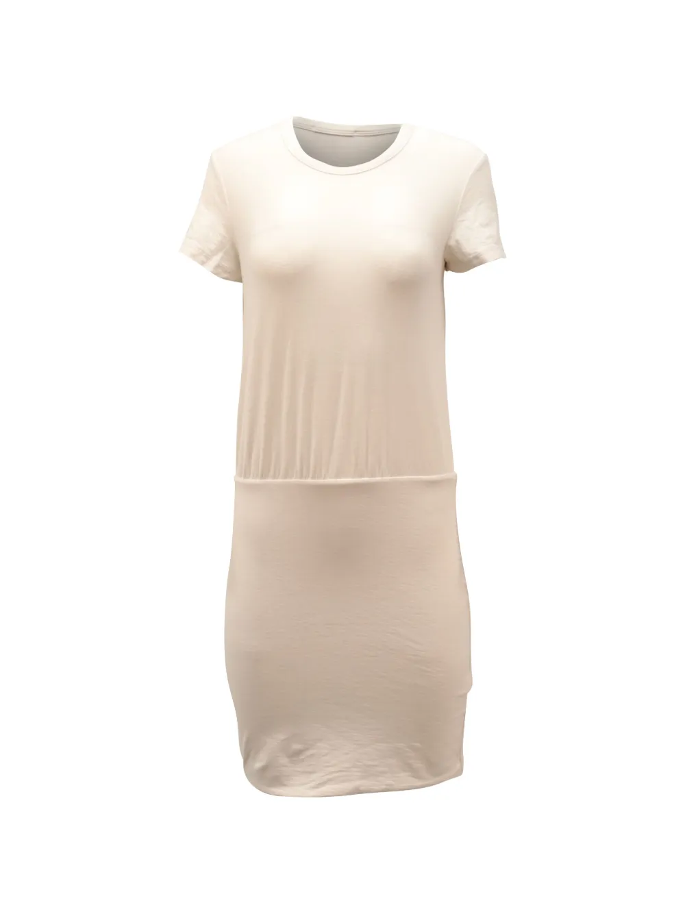 James Perse crew-neck mini T-shirt dress - Toni neutri