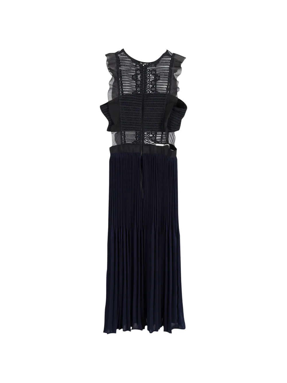 Self Portrait Lace Pleated Midi Dress Blue FARFETCH AU self-portrait-lace-pleated-midi-dress-blue-farfetch-au