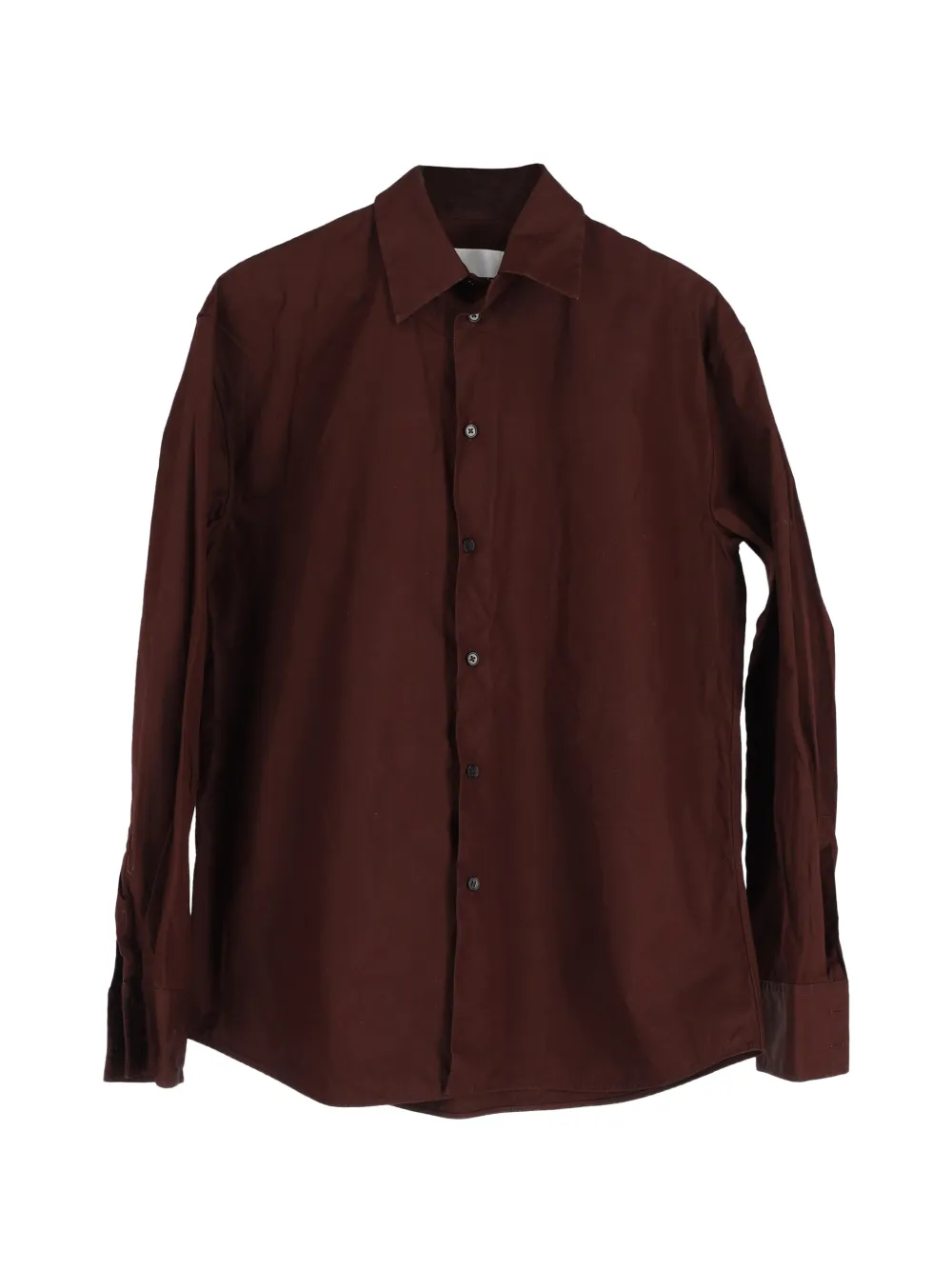 Jil Sander Pre-Owned button-down long-sleeve shirt - Marrone