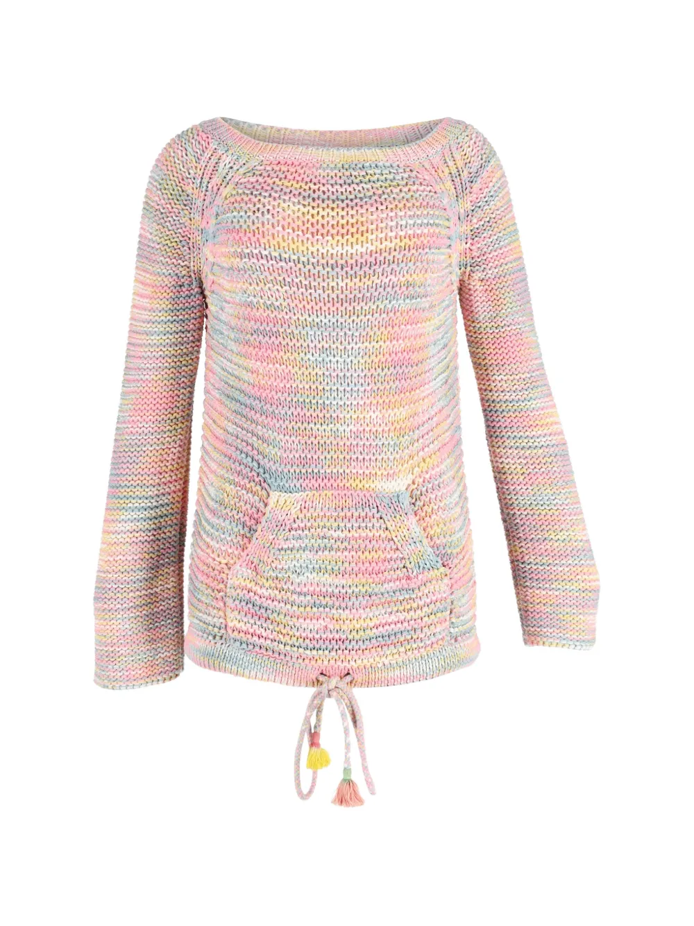 Chloé Vintage crochet-knit pocket sweater - Rosa