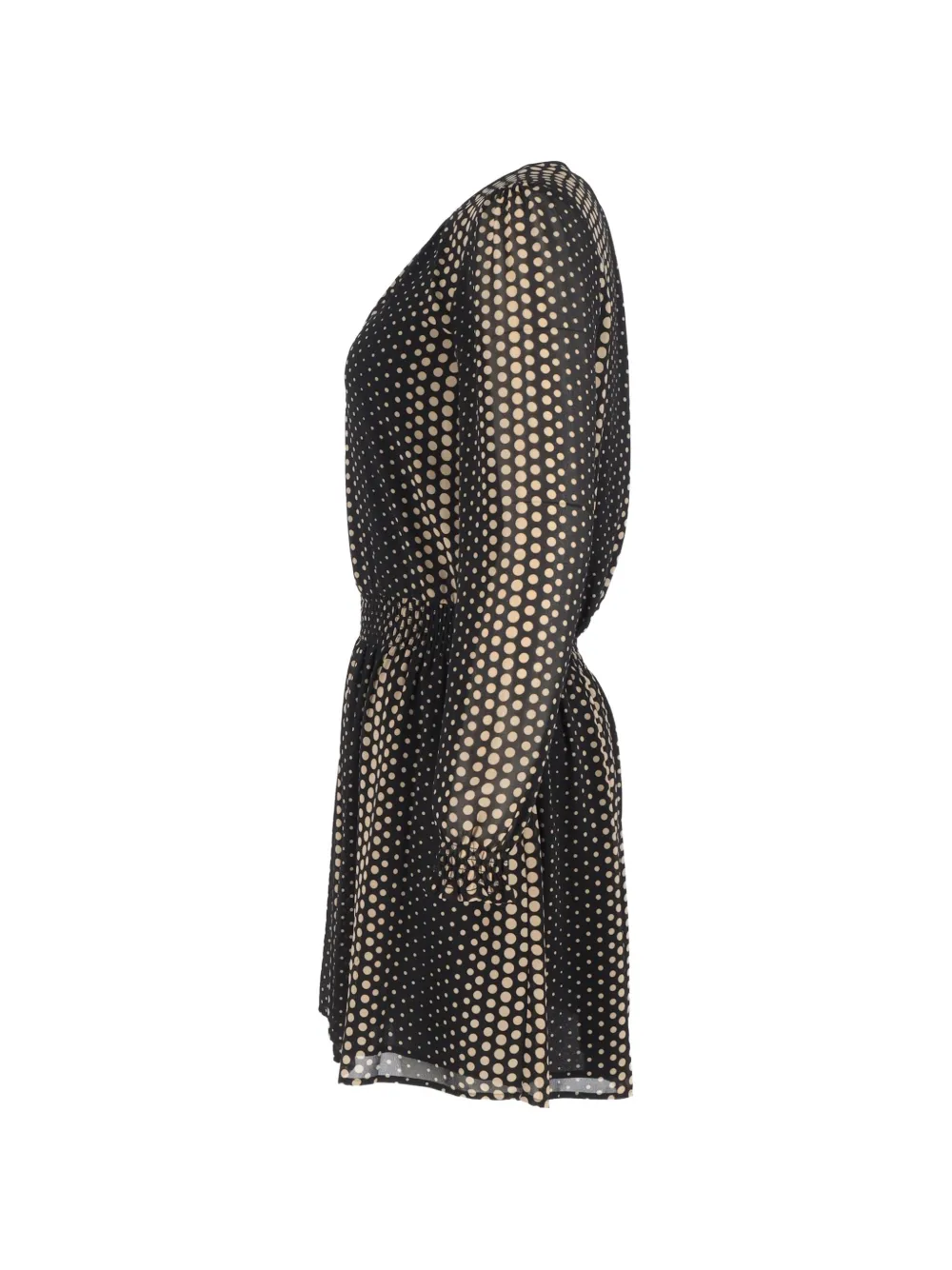 Aralia Polka-Dot Mini Dress