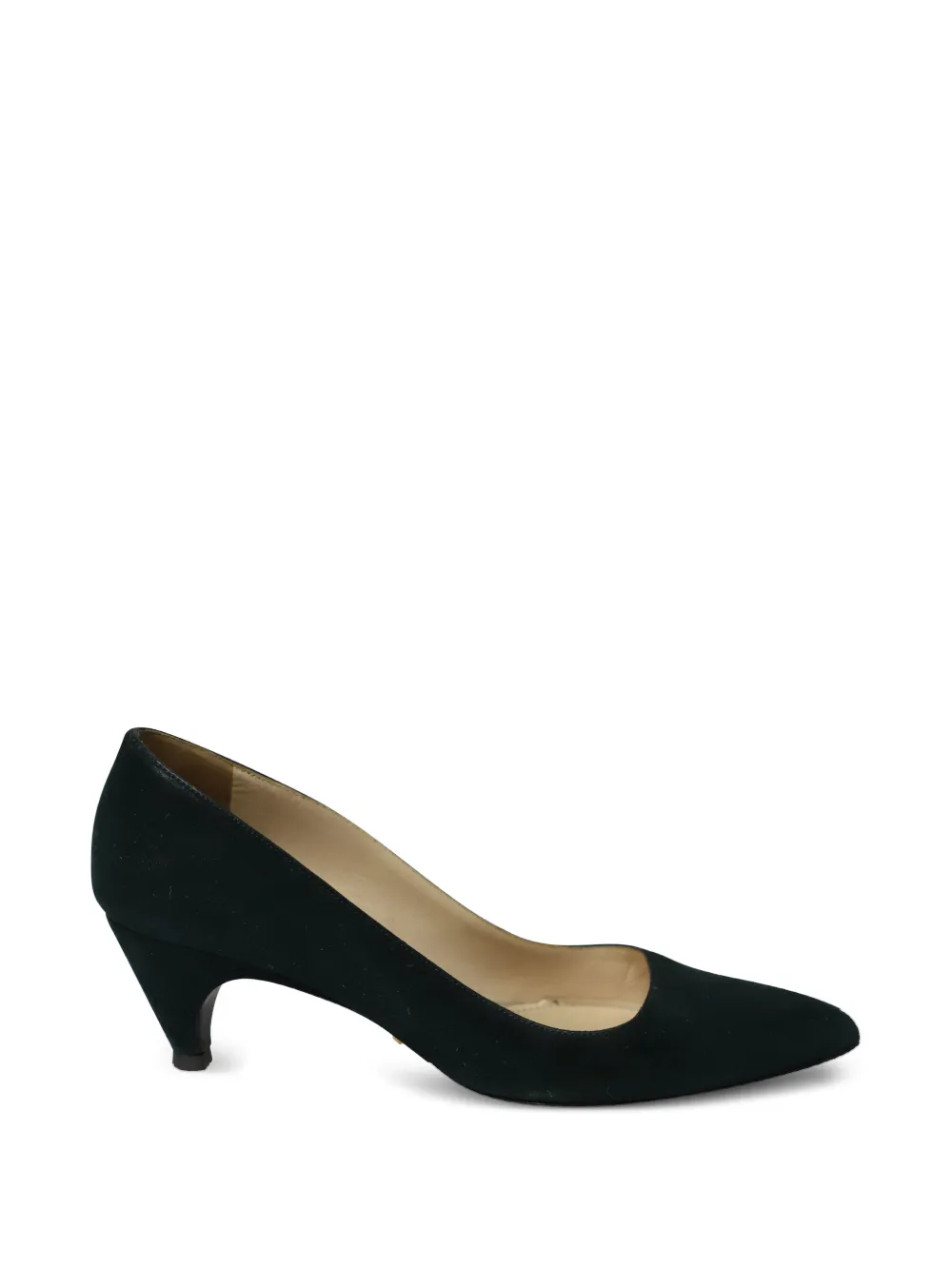 Prada Pre-Owned cone-heel suede pumps - Verde
