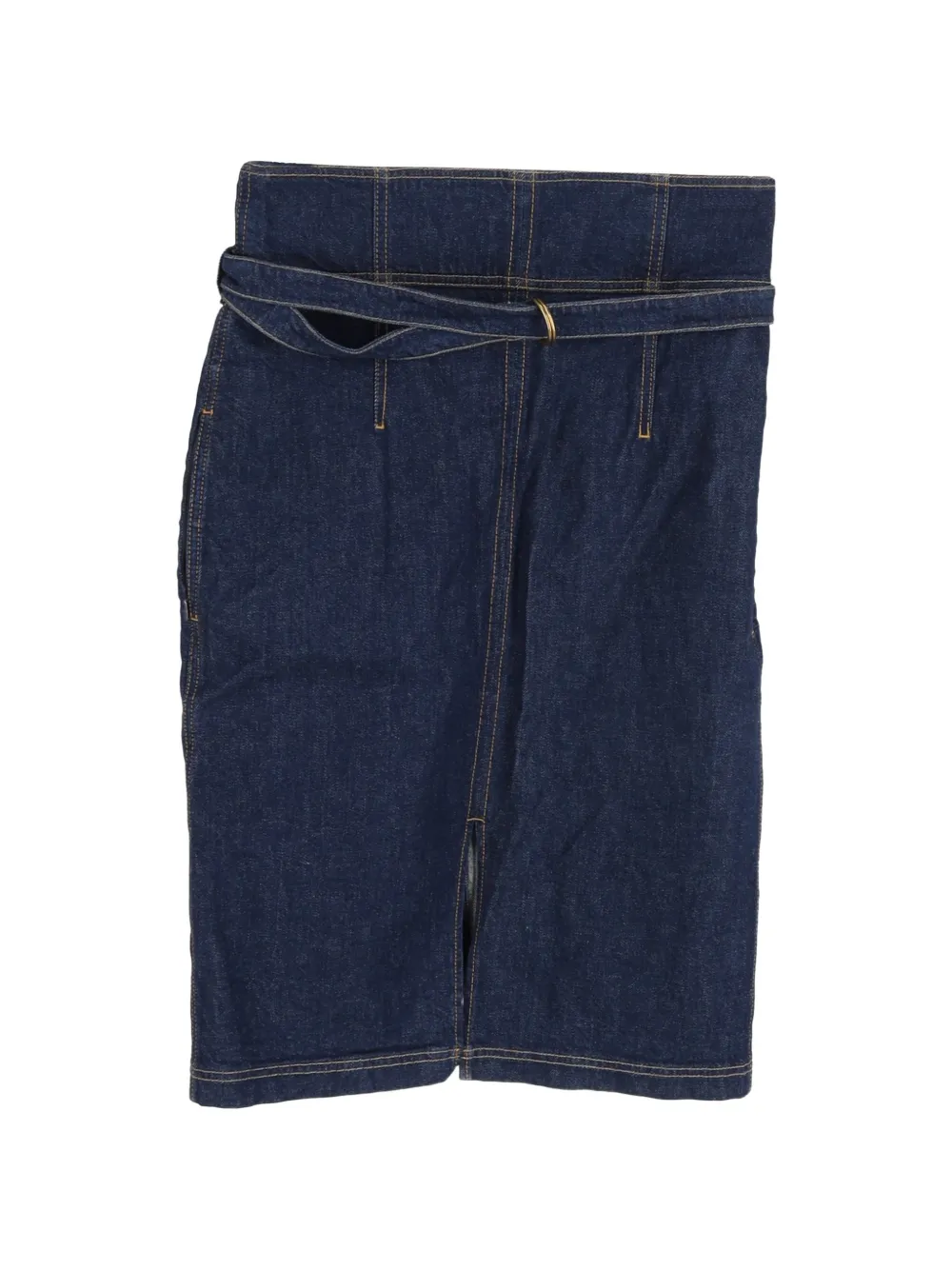 Philosophy Di Lorenzo Serafini belted denim mini skirt - Blu