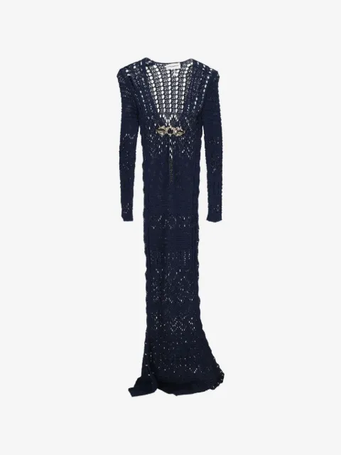 PUCCI Pre-Owned crochet V-neck maxi dress