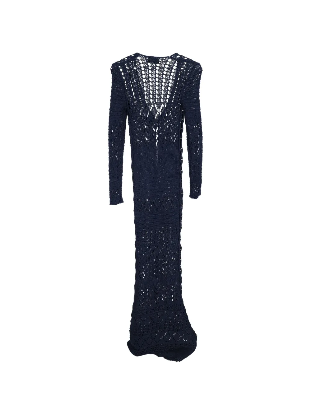 Crochet V-Neck Maxi Dress