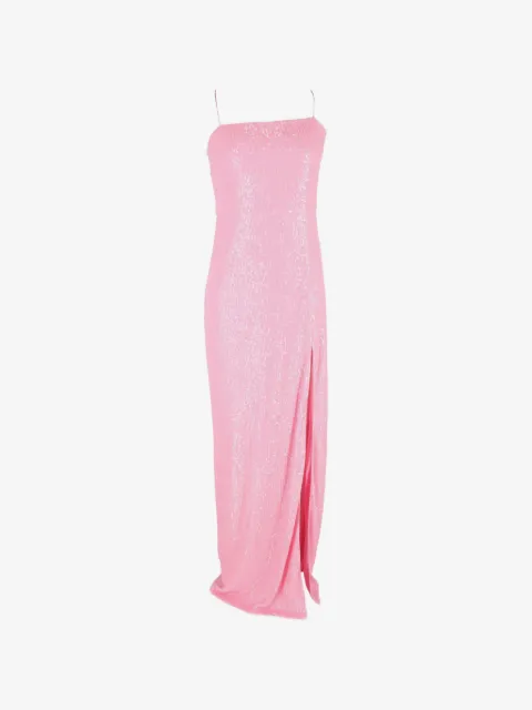 ROTATE BIRGER CHRISTENSEN sequin side-slit maxi dress