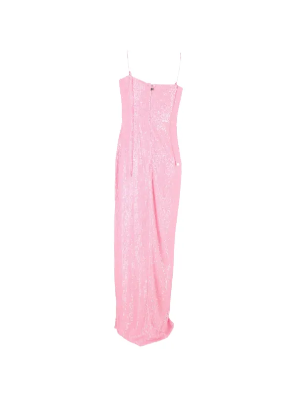 rotate pink sequin dress Rotate Women's Flower Sequins Maxi Dress