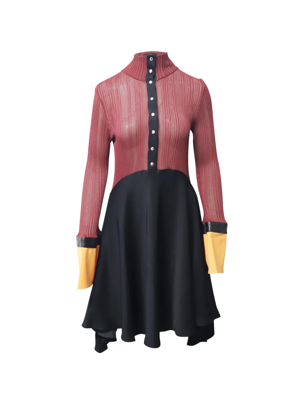 Ellery turtleneck mini dress - Rosso