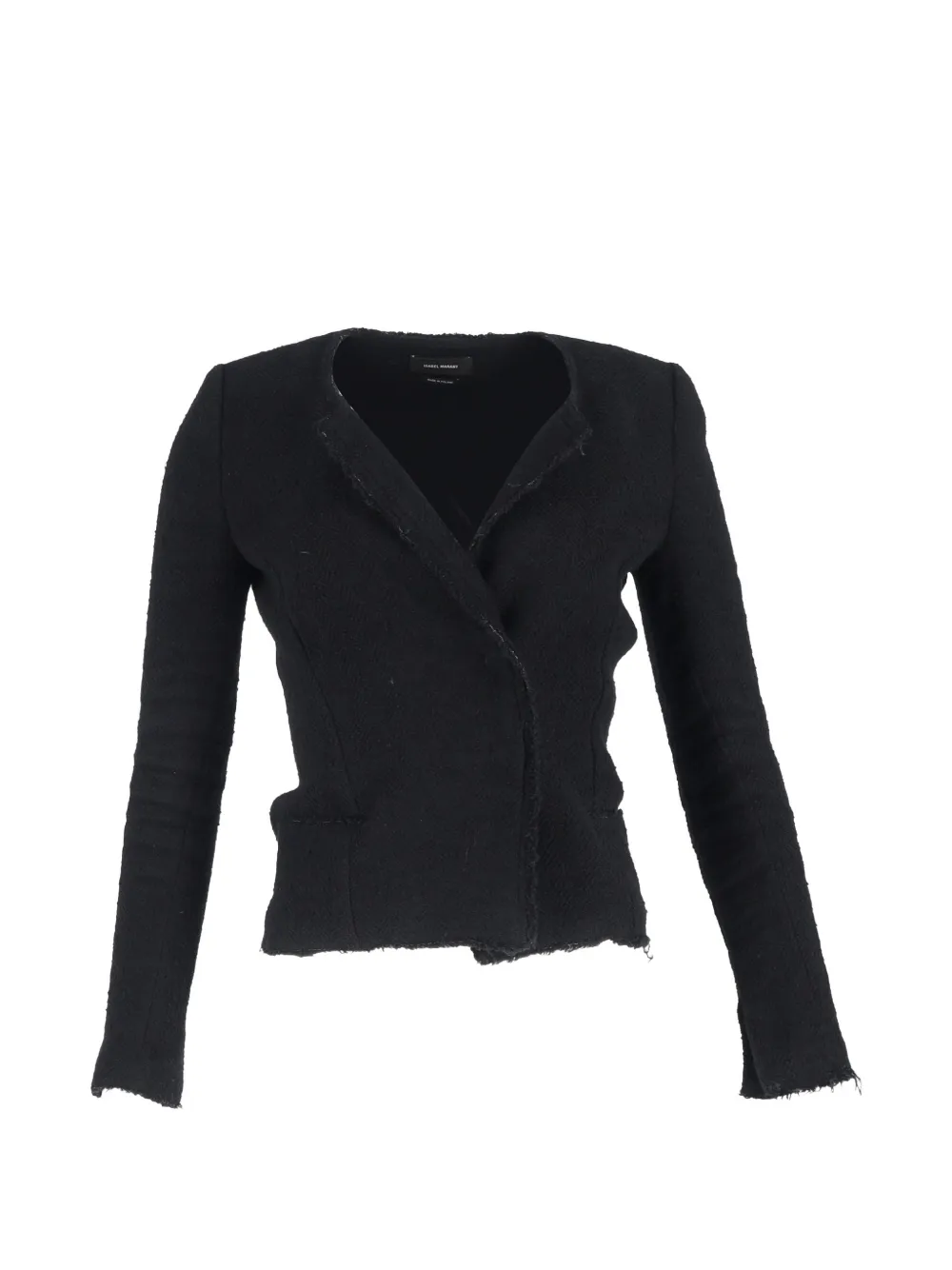 Isabel Marant Vintage herringbone tweed blazer - Schwarz