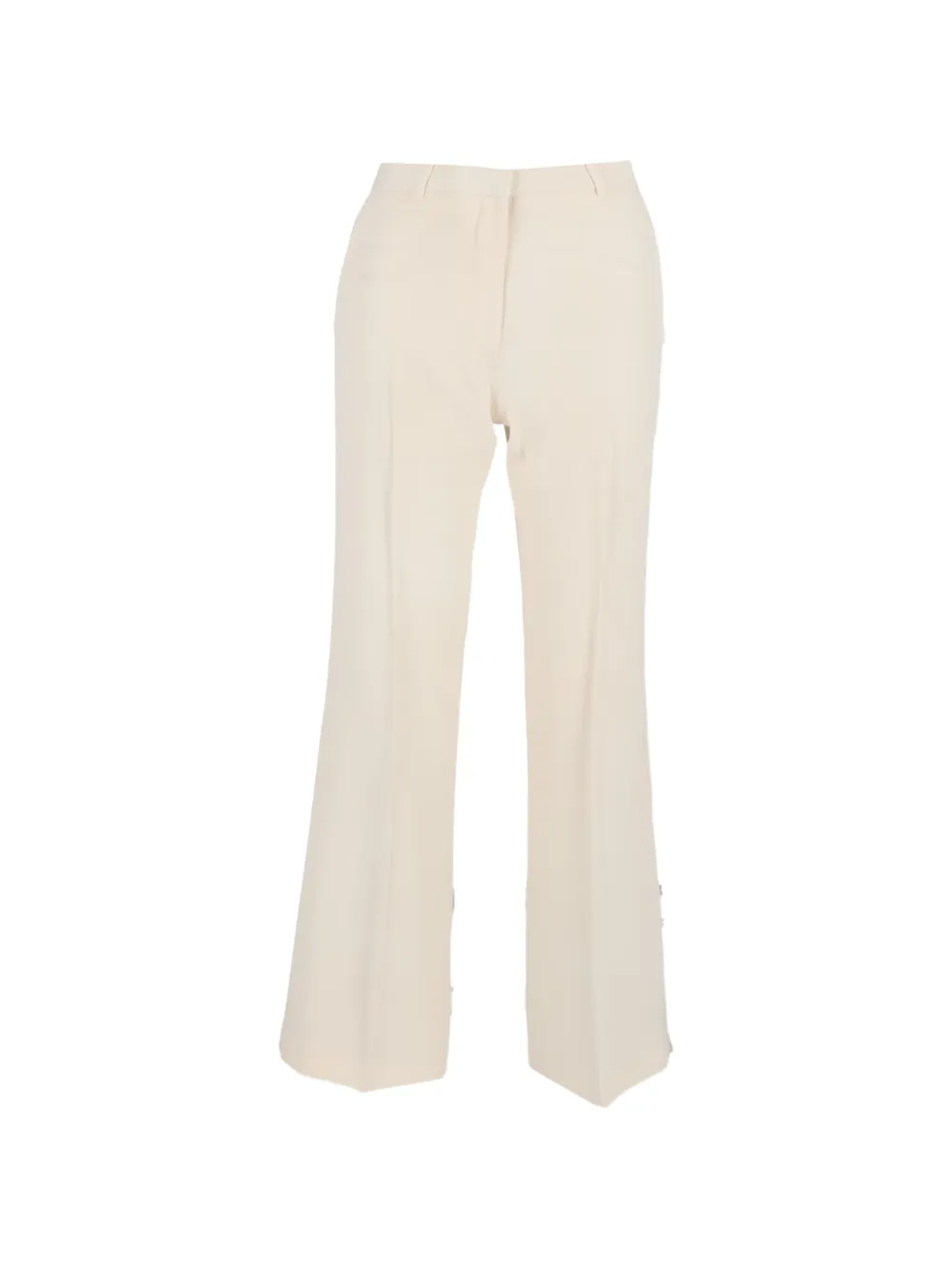 The Row Pre-Owned flared cotton trousers - Toni neutri