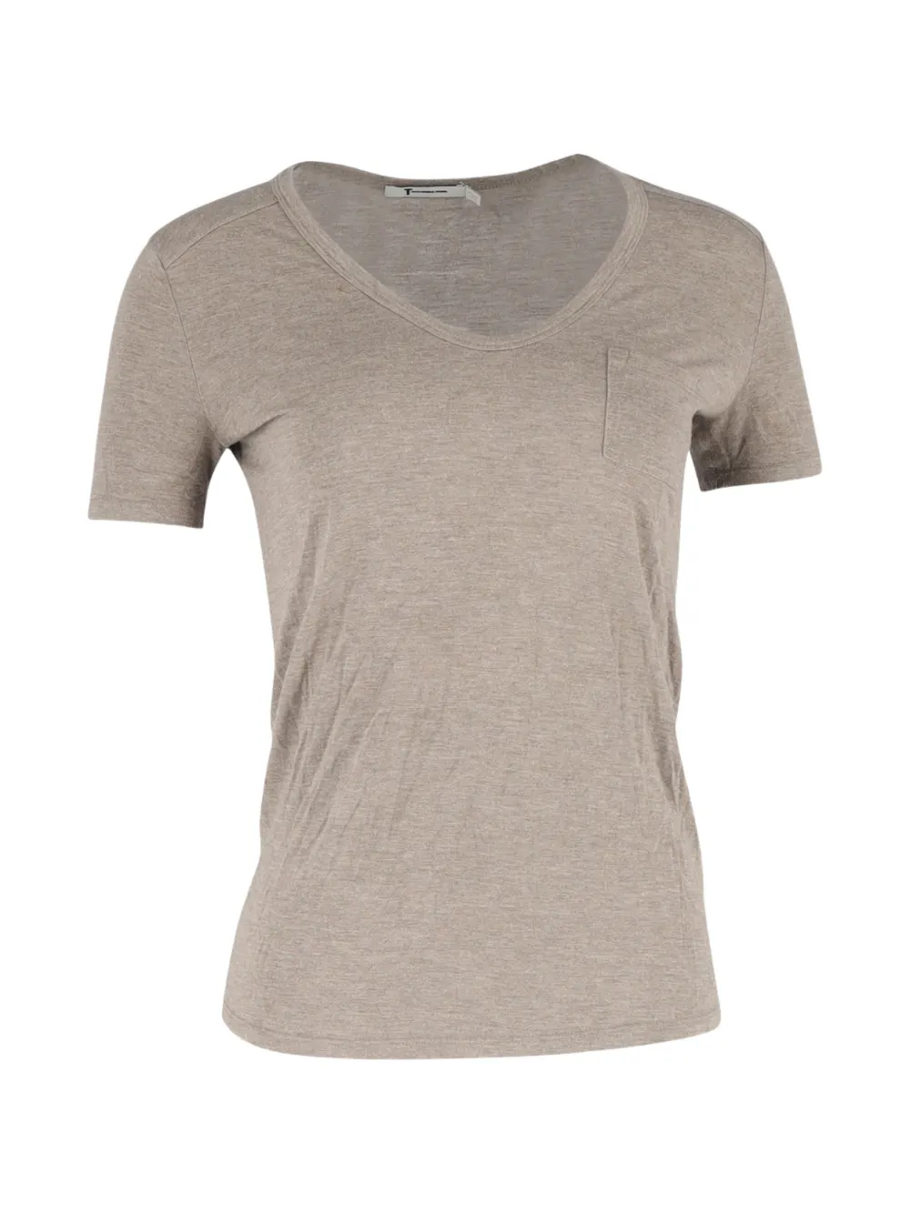 Pre-owned Alexander Wang Scoop-neck T-shirt In Neutral