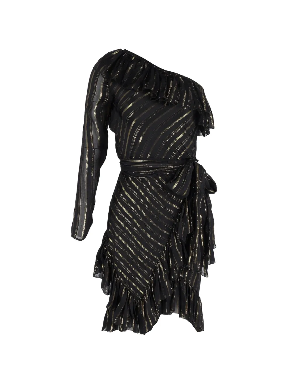 Philosophy Di Lorenzo Serafini asymmetrical one-shoulder midi dress - Schwarz