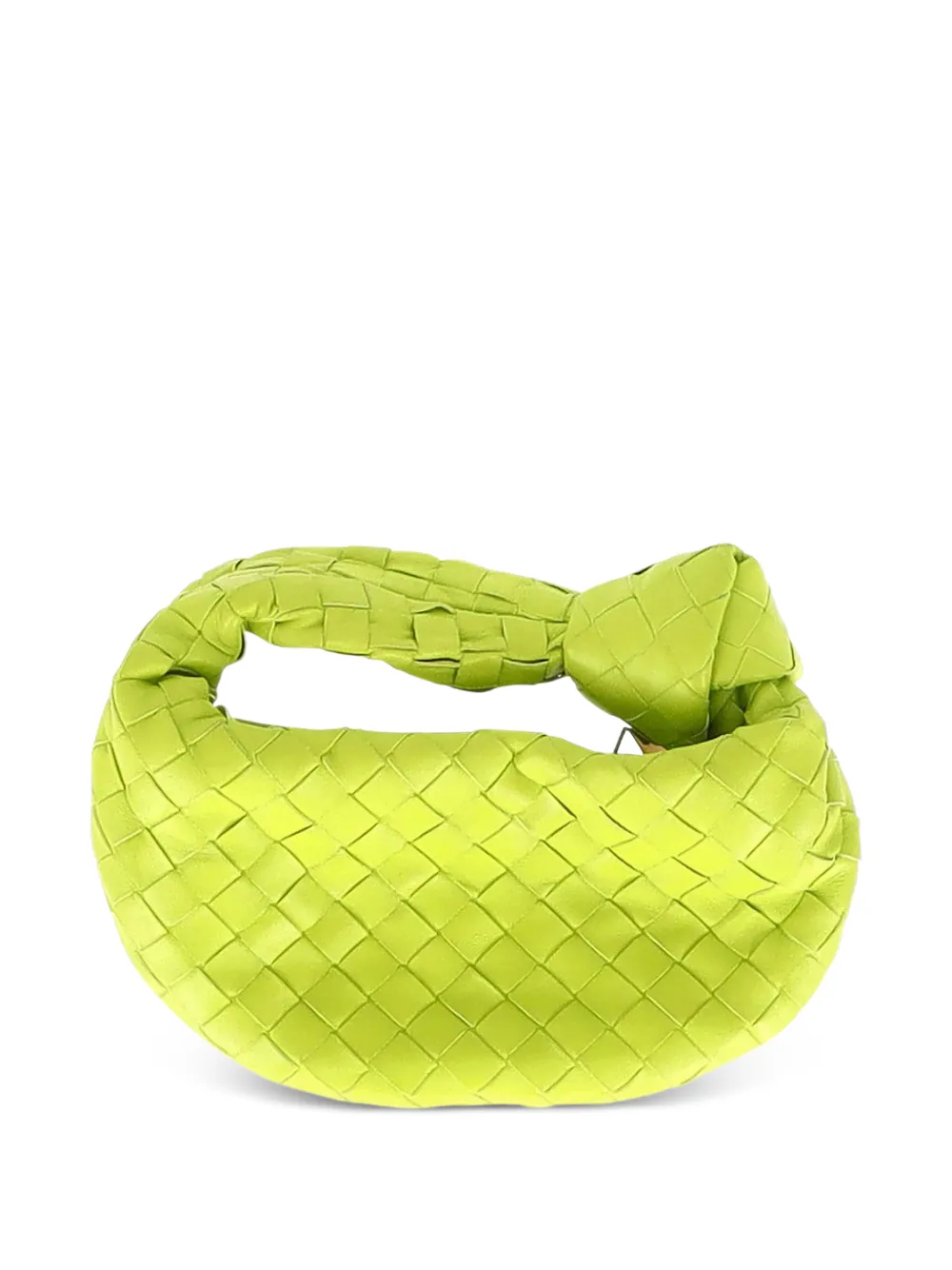 Mini Jodie Intrecciato-Design Knot-Detail Tote Bag