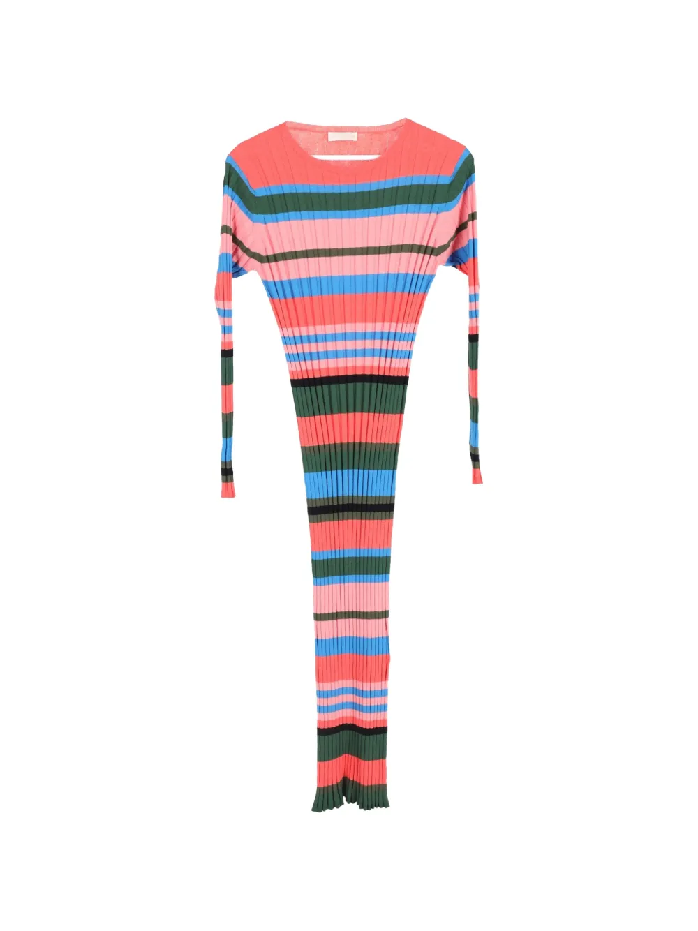 Stine Goya Jeanne striped ribbed midi dress - Rosa