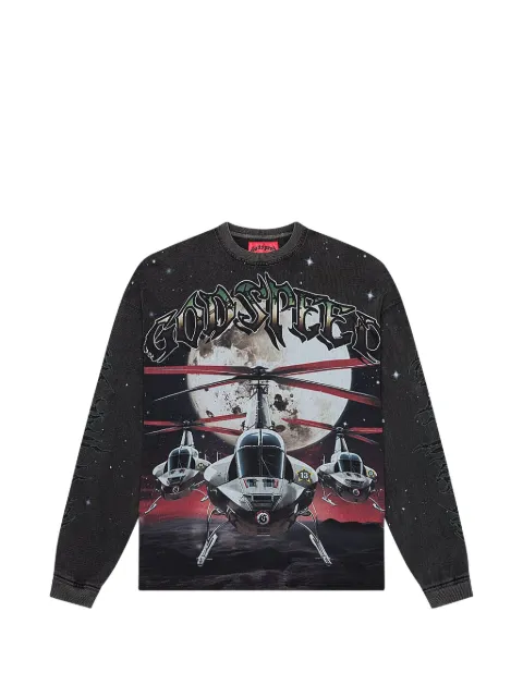 GODSPEED sudadera con estampado gráfico