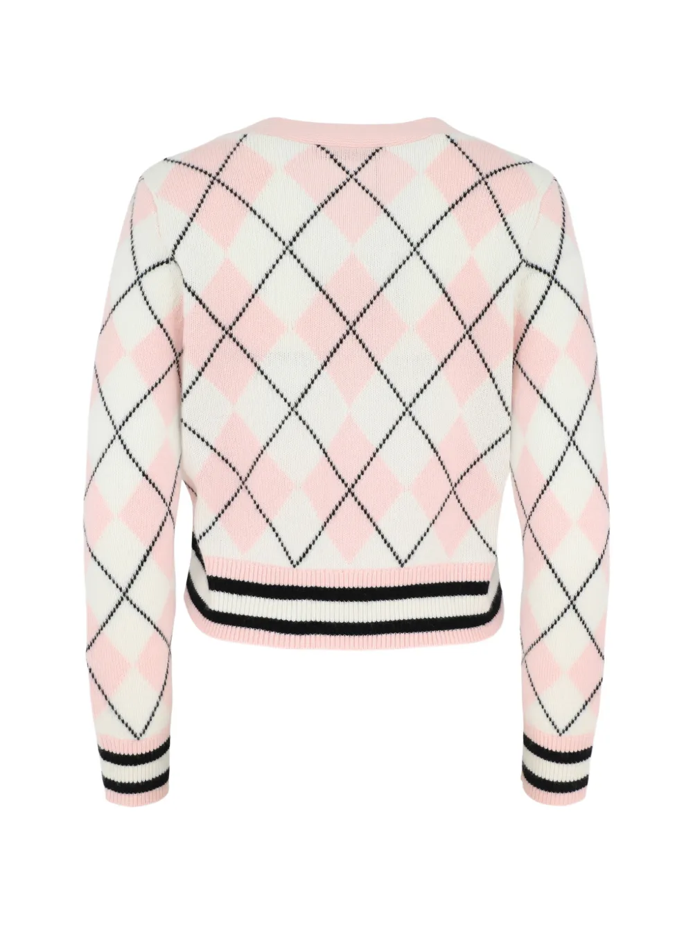 alice + olivia Grace vest met argyle patroon Roze